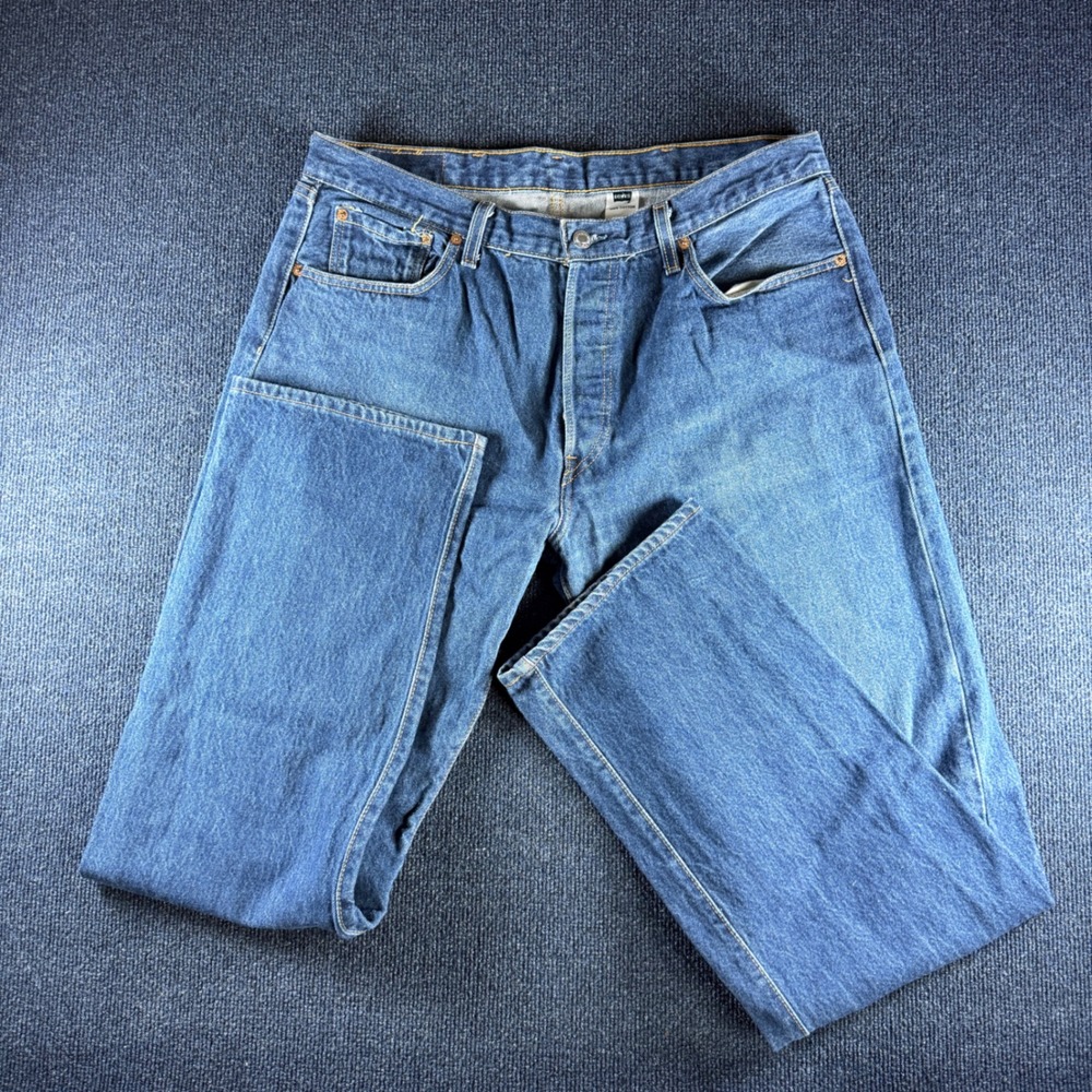 Levis 501XX Jeans Mens fits 36x32 Straight  Blue Denim Made South Africa Vintage
